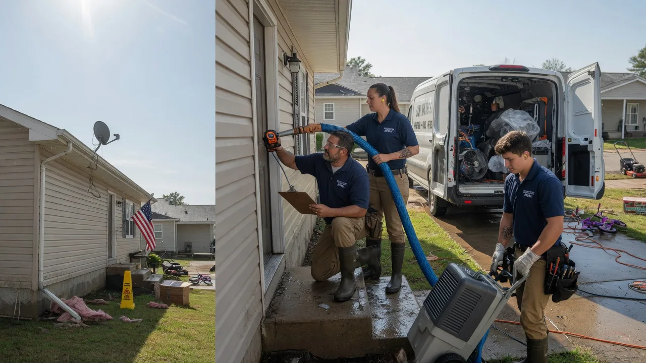 Ceiling Water Damage Restoration in Combined Locks, WI near me